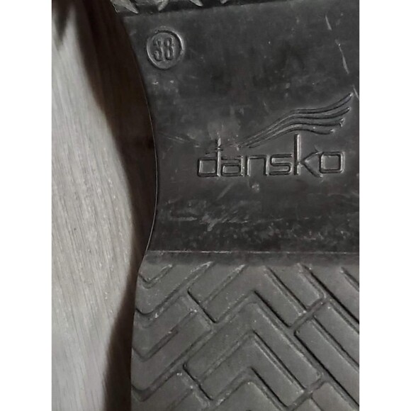 Dansko Clogs Mules Slip on Shoes Black Silver EU size 38 US size 8 - Picture 5 of 8